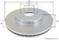 COMLINE ADC01112V - Disco de freno