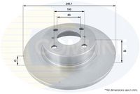 COMLINE ADC0918 - Disco de freno - Comline