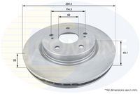 COMLINE ADC0923V - Disco de freno - Comline