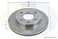 COMLINE ADC0440V - Disco de freno - Comline
