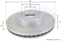 COMLINE ADC0175V - Disco de freno - Comline