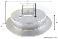 COMLINE ADC1014 - Disco de freno - Comline