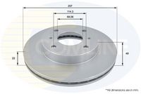 COMLINE ADC0219V - Disco de freno - Comline