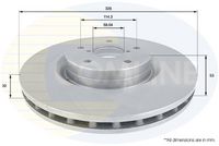 COMLINE ADC0819V - Disco de freno - Comline