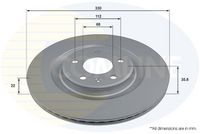 COMLINE ADC2907V - Disco de freno - Comline