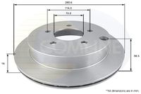 COMLINE ADC0453V - Disco de freno - Comline