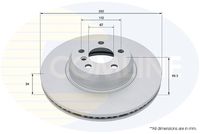 COMLINE ADC5017V - Disco de freno - Comline
