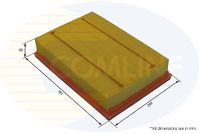 COMLINE EAF1045 - Filtro de aire