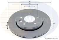 COMLINE ADC2921V - Disco de freno - Comline