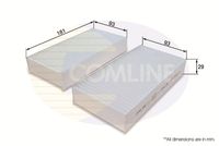 COMLINE EKF340-2 - Filtro, aire habitáculo