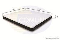 COMLINE EKF126 - Filtro, aire habitáculo