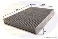 COMLINE EKF175A - Filtro, aire habitáculo