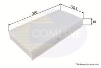 COMLINE EKF178 - Filtro, aire habitáculo