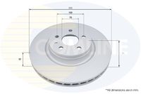 COMLINE ADC5113V - Disco de freno - Comline