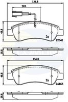 COMLINE CBP11604 - Juego de pastillas de freno
