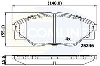 BREMBO P83137 - Juego de pastillas de freno - PRIME LINE