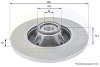 COMLINE ADC3011 - Disco de freno - Comline