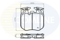 COMLINE CBP02527 - Juego de pastillas de freno
