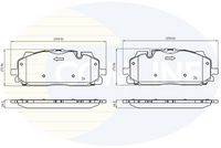 COMLINE CBP02443 - Juego de pastillas de freno