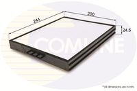 COMLINE EKF222 - Filtro, aire habitáculo