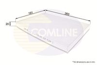 COMLINE EKF191 - Filtro, aire habitáculo
