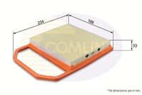 COMLINE EAF908 - Filtro de aire