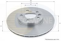 COMLINE ADC1434V - Disco de freno - Comline
