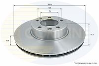 COMLINE ADC1772V - Disco de freno - Comline