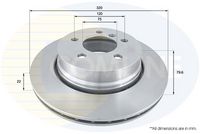 COMLINE ADC1720V - Disco de freno - Comline