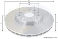 COMLINE ADC1824V - Disco de freno - Comline