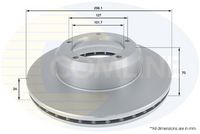 COMLINE ADC1311V - Disco de freno - COATED