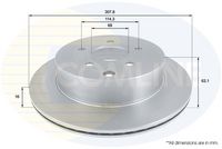 COMLINE ADC0271V - Disco de freno - Comline