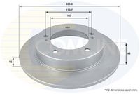 COMLINE ADC0902 - Disco de freno - Comline