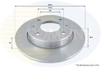 COMLINE ADC0372 - Disco de freno - Comline