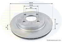 COMLINE ADC1217V - Disco de freno - Comline