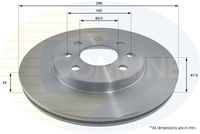 COMLINE ADC1052V - Disco de freno - Comline