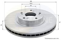 COMLINE ADC0575V - Disco de freno - Comline