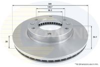 COMLINE ADC1085V - Disco de freno - Comline