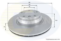 COMLINE ADC1736V - Disco de freno