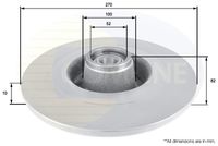 COMLINE ADC3021 - Disco de freno - Comline