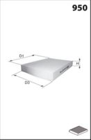 COMLINE EKF414A - Filtro, aire habitáculo