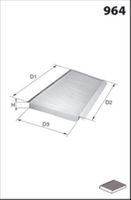 LUCAS LFCP166 - Filtro, aire habitáculo