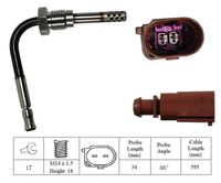 LUCAS LGS6028 - Sensor, temp. gas escape