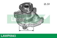 LUCAS LAWP0943 - Bomba de agua, refrigeración del motor