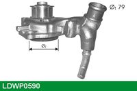 LUCAS LDWP0590 - Bomba de agua, refrigeración del motor
