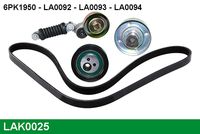 LUCAS 6PK1950L - Correa trapecial poli V