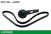 GATES K046PK1740 - Juego de correas trapeciales poli V - Micro-V®