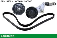 GATES K026PK1803 - Juego de correas trapeciales poli V - Micro-V®