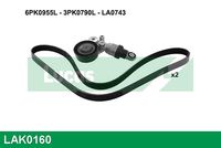 GATES 6PK953XS - Correa trapecial poli V - Micro-V® UNIQUE FIT