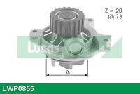 LUCAS LDWP0855 - Bomba de agua, refrigeración del motor